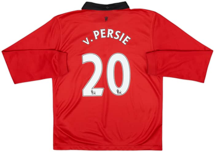 2013-14 Manchester United Home L/S Shirt v.Persie #20 - 7/10 - (M.Boys)