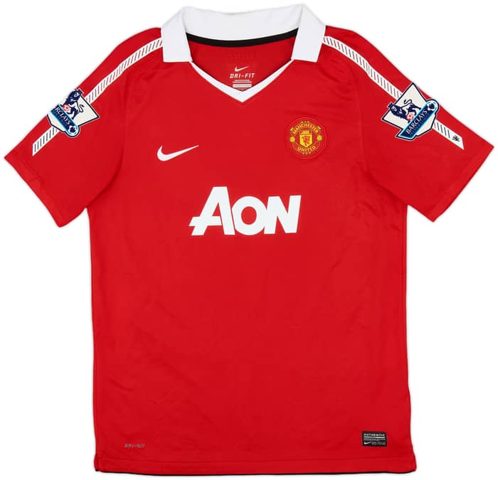 2010-11 Manchester United Home Shirt Rooney #10 - 9/10 - (XL.Boys)