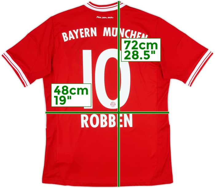 2013-14 Bayern Munich Home Shirt Robben #10 - 7/10 - (XL.Boys)