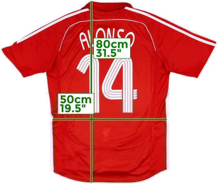 2006-08 Liverpool Home Shirt Alonso #14 - 6/10 - (M)