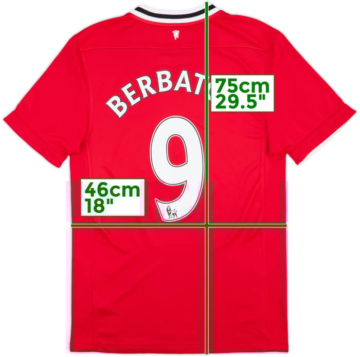 2011-12 Manchester United Home Shirt Berbatov #9 - 6/10 - (S)