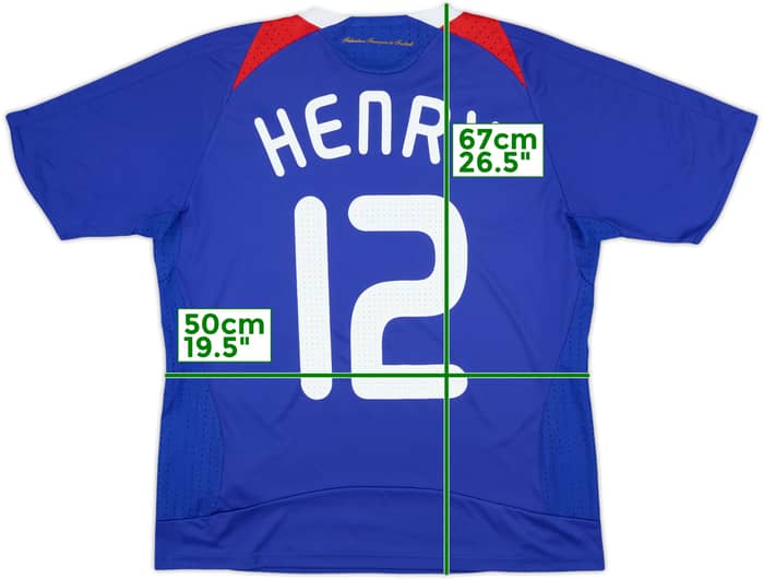 2007-08 France Home Shirt Henry #12 - 9/10 - (Women's L)