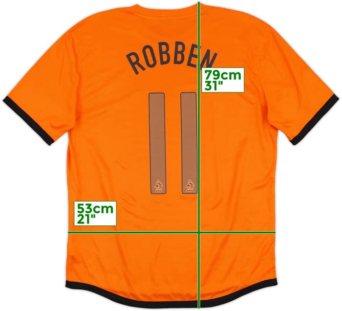 2012-13 Netherlands Home Shirt Robben #11 - 6/10 - (L)