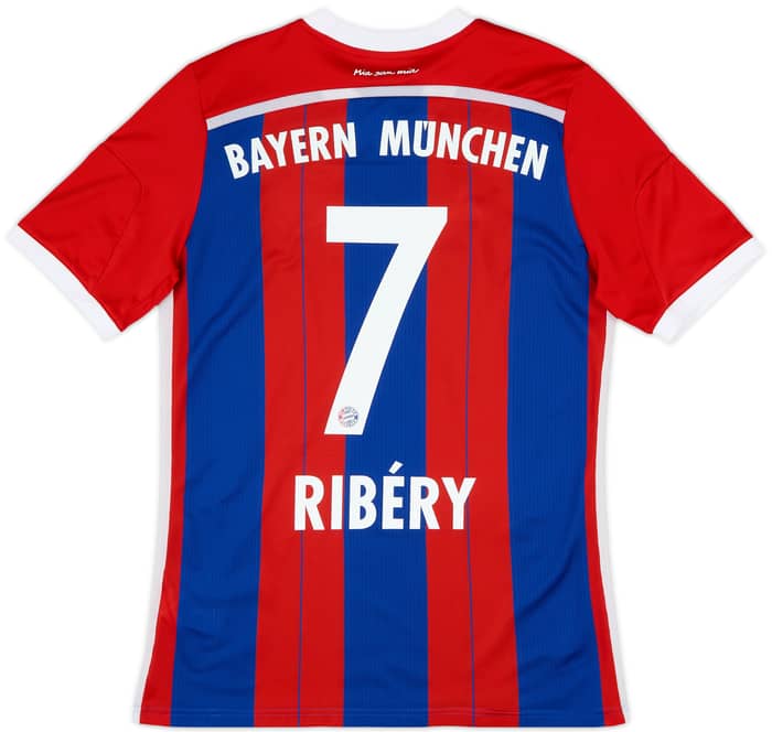 2014-15 Bayern Munich Home Shirt Ribery #7 - 8/10 - (XL.Boys)