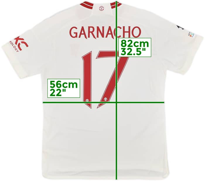 2023-24 Manchester United Third Shirt Garnacho #17 - 7/10 - (L)