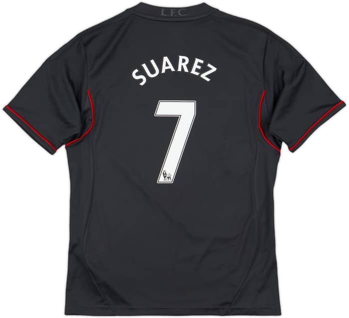 2011-12 Liverpool Away Shirt Suarez #7 - 8/10 - (M.Boys)