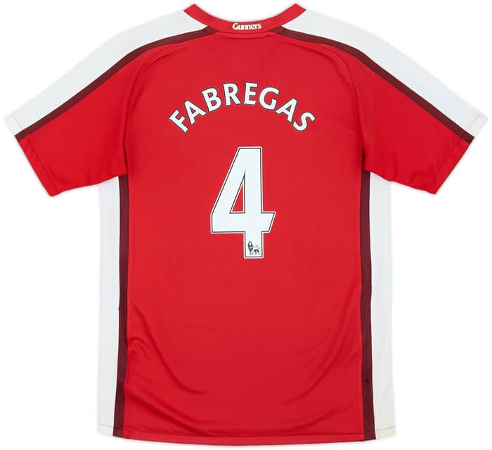2008-10 Arsenal Home Shirt Fabregas #4 - 7/10 - (M.Boys)