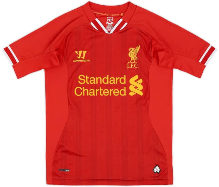 2013-14 Liverpool Home Shirt Gerrard #8 - 7/10 - (M.Boys)