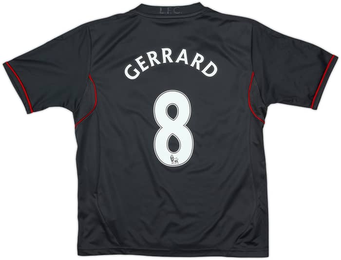 2011-12 Liverpool Away Shirt Gerrard #8 - 7/10 - (S.Boys)
