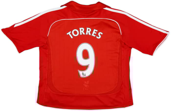 2006-08 Liverpool Home Shirt Torres #9 - 9/10 - (7-8 Years)