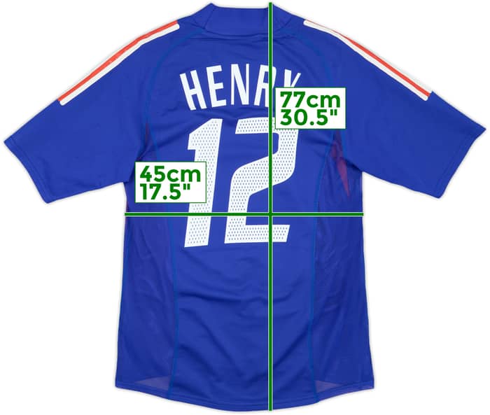 2002-04 France Player Issue Home Shirt Henry #12 - 7/10 - (S)