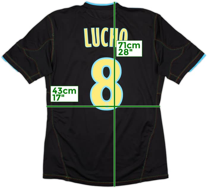 2010-11 Olympique Marseille Third Shirt Lucho #8 - 6/10 - (S)