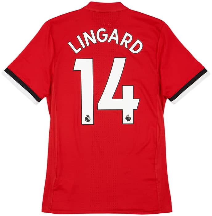 2017-18 Manchester United Authentic Home Shirt Lingard #14 - 10/10 - (S)