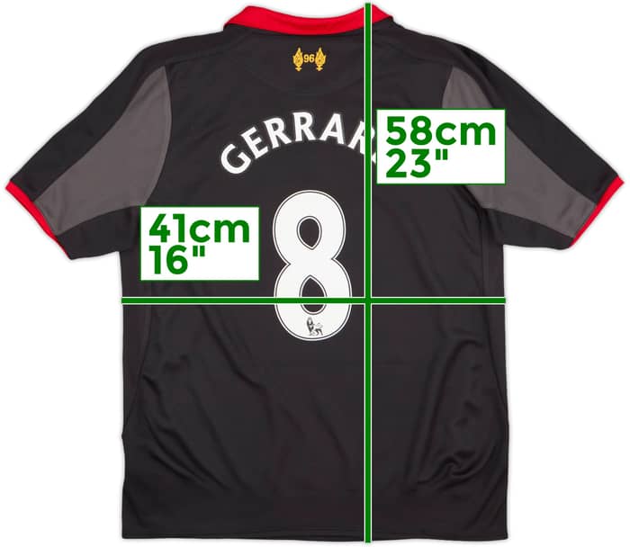 2014-15 Liverpool Third Shirt Gerrard #8 - 8/10 - (M.Boys)