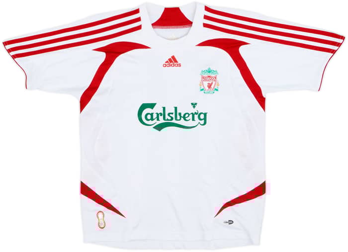 2007-08 Liverpool Away Shirt Gerrard #8 - 8/10 - (M.Boys)