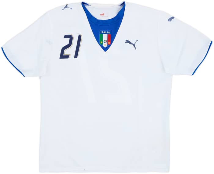 2006 Italy Away Shirt Pirlo #21 - 5/10 - (XL)