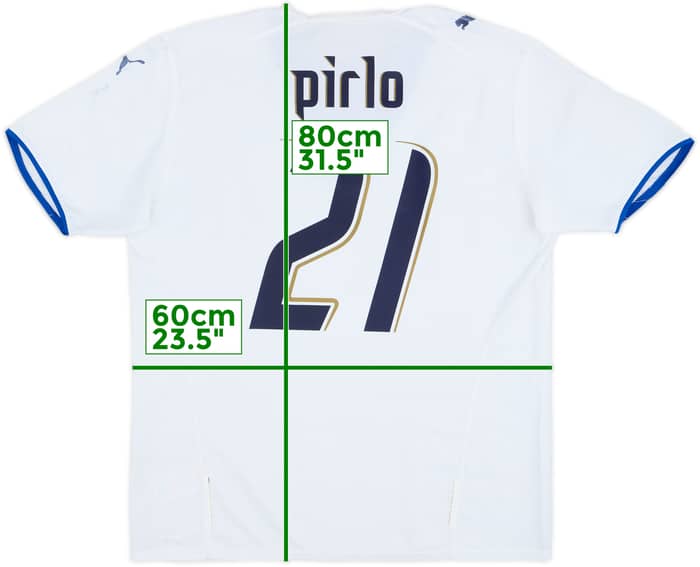 2006 Italy Away Shirt Pirlo #21 - 5/10 - (XL)