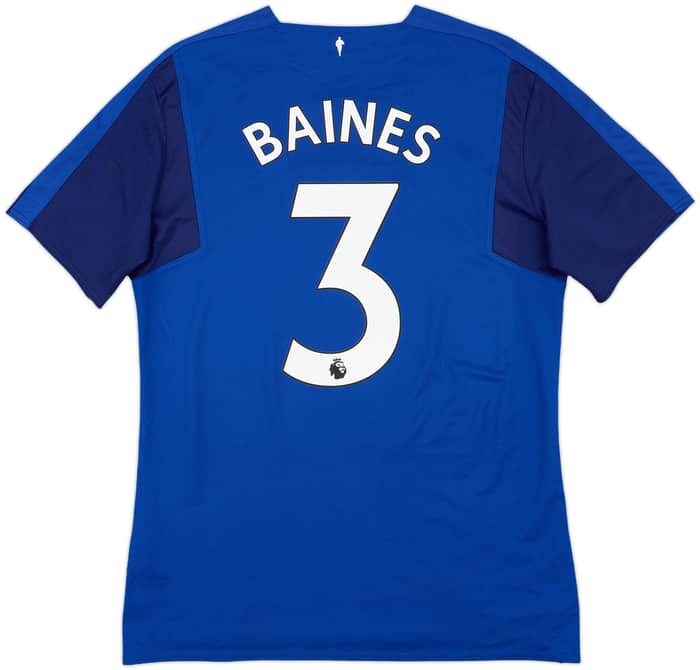 2017-18 Everton Home Shirt Baines #3 - 9/10 - (L)