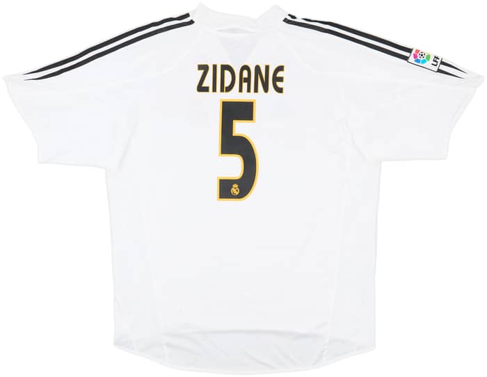 2004-05 Real Madrid Home Shirt Zidane #5 - 7/10 - (XL)