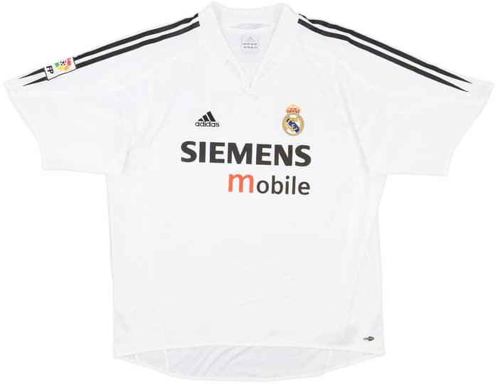 2004-05 Real Madrid Home Shirt Zidane #5 - 7/10 - (XL)