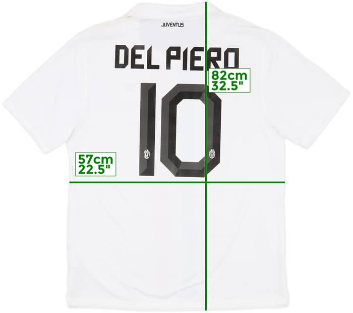 2010-12 Juventus Away Shirt Del Piero #10 - 8/10 - (XL)