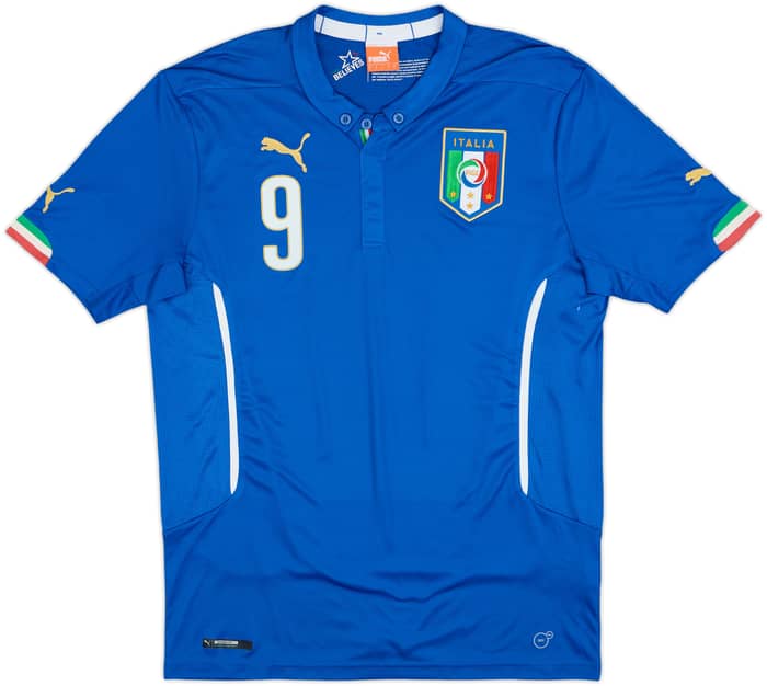 2014-15 Italy Home Shirt Balotelli #9 - 10/10 - (L)
