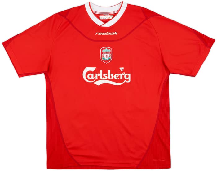 2000-02 Liverpool Home Shirt Gerrard #17 - 6/10 - (L)