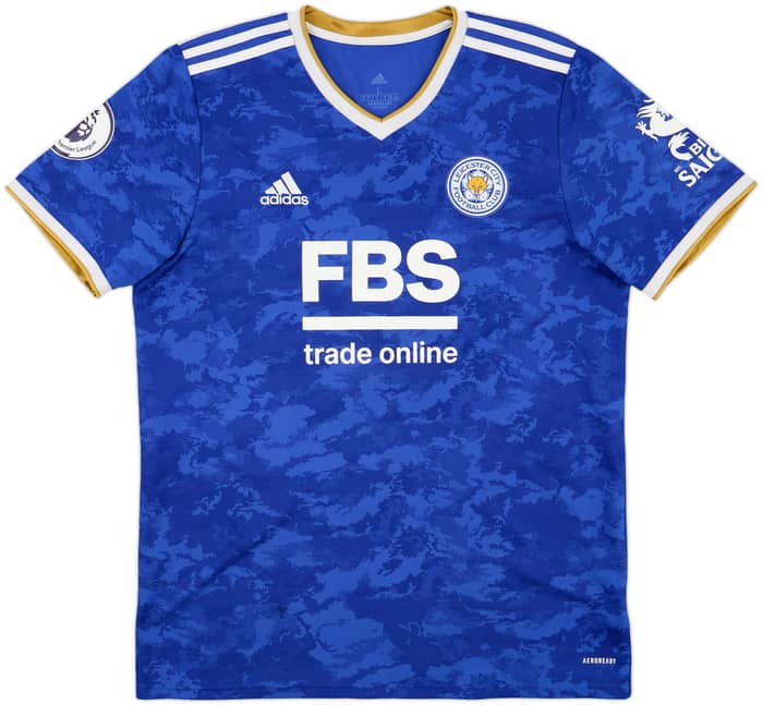 2021-22 Leicester Home Shirt Vardy #9 - 7/10 - (L)