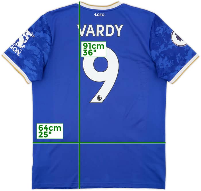 2021-22 Leicester Home Shirt Vardy #9 - 7/10 - (L)