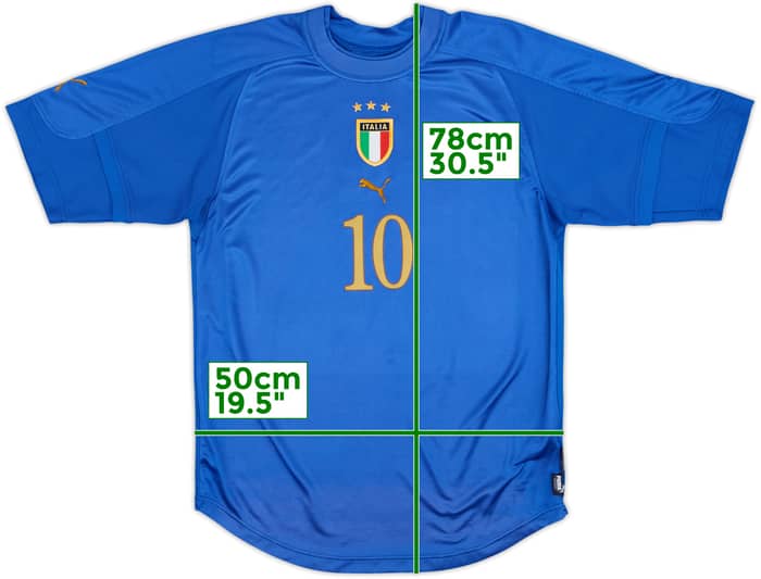 2004-06 Italy Home Shirt Baggio #10 - 8/10 - (L)