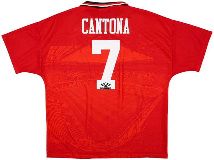 1994-96 Manchester United Home Shirt Cantona #7 - 9/10 - (XXL)