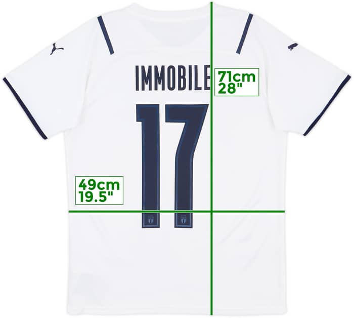 2020-21 Italy Away Shirt Immobile #17 - 9/10 - (M)