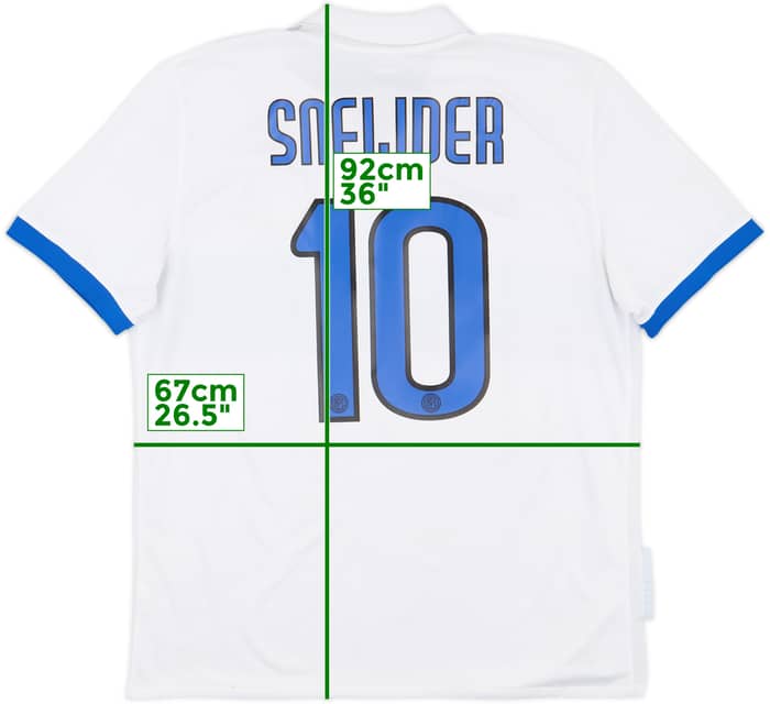 2009-10 Inter Milan Away Shirt Sneijder #10 - 8/10 - (XL)