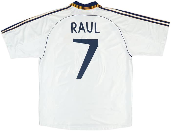 1998-00 Real Madrid Home Shirt Raul #7 - 7/10 - (XL)