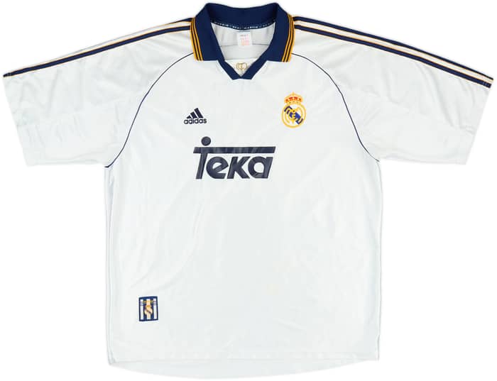 1998-00 Real Madrid Home Shirt Raul #7 - 7/10 - (XL)