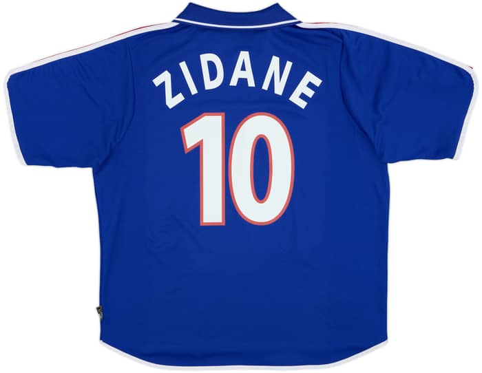 2000-02 France Home Shirt Zidane #10 - 9/10 - (XL)