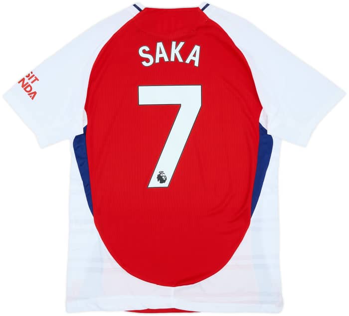 2024-25 Arsenal Authentic Home Shirt Saka #7 - 10/10 - (XL)