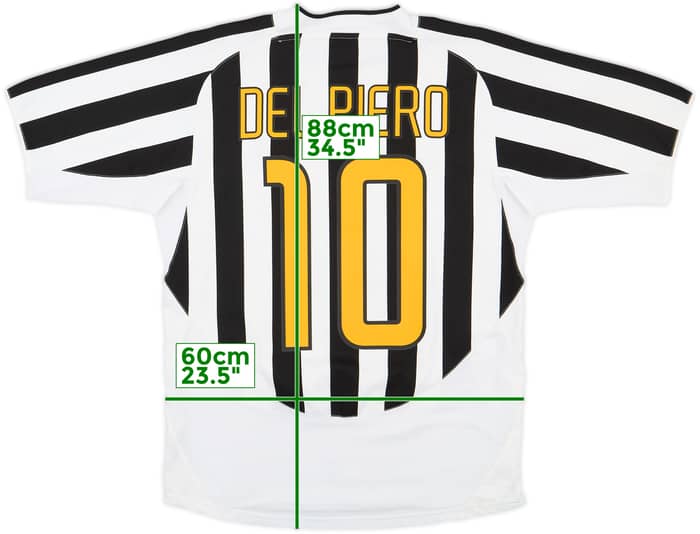 2003-04 Juventus Home Shirt Del Piero #10 - 8/10 - (M)