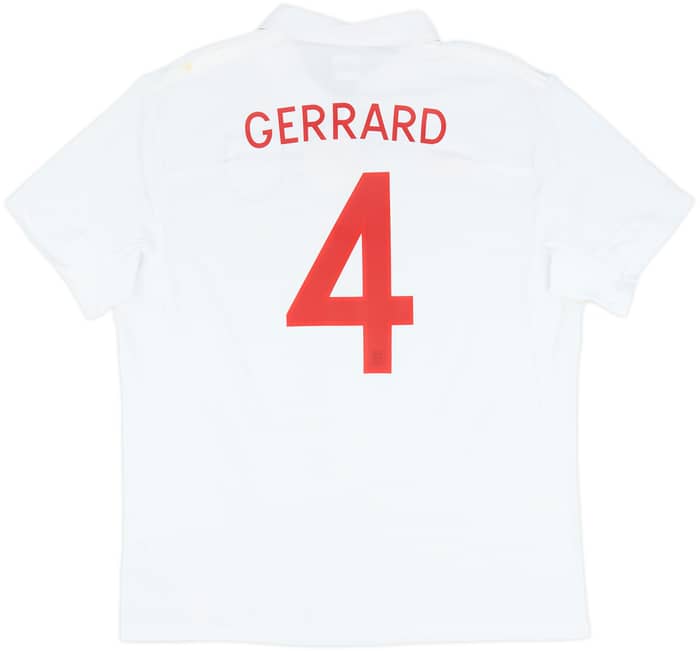 2009-10 England Home Shirt Gerrard #4 (XL)