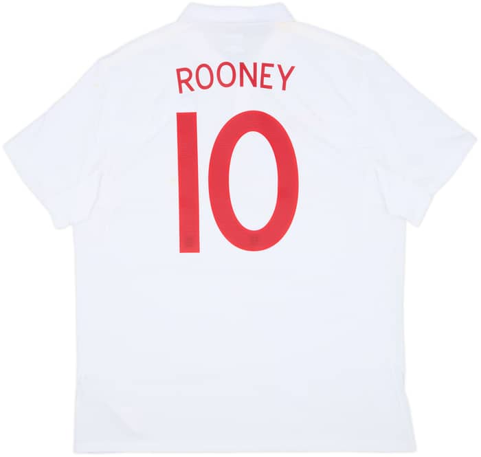 2009-10 England Home Shirt Rooney #10 (XL)