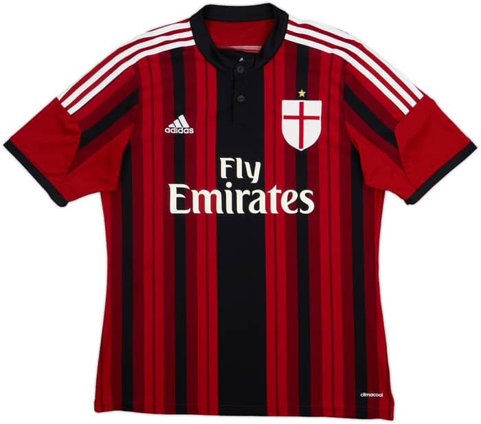 2014-15 AC Milan Home Shirt Balotelli #45 - 8/10 - (L)