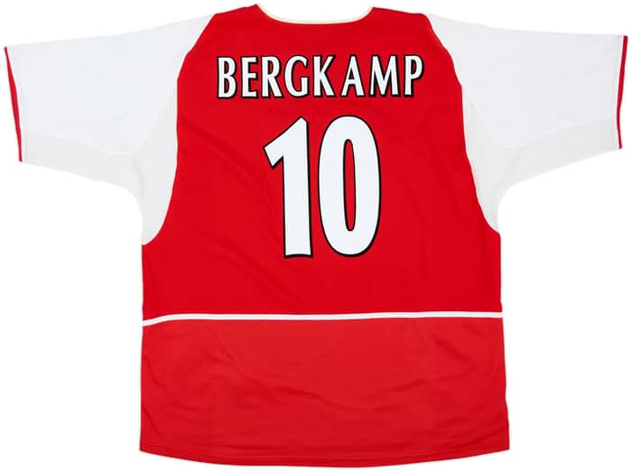 2002-04 Arsenal Home Shirt Bergkamp #10 - 8/10 - (XXL)