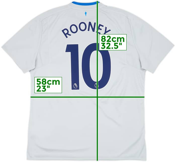 2017-18 Everton Away Shirt Rooney #10 - 8/10 - (XXL)