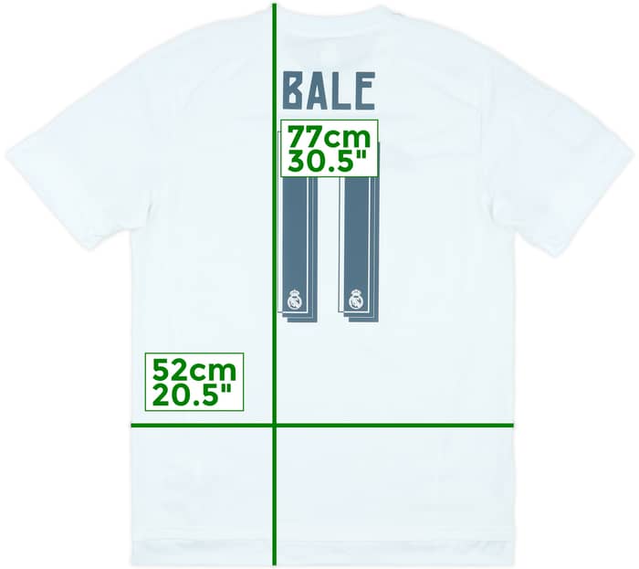 2015-16 Real Madrid Home Shirt Bale #11 - 9/10 - (L)