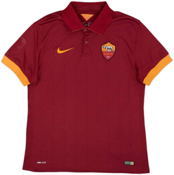 2013-14 Roma Authentic Home Shirt De Rossi #16 - 9/10 - (M)