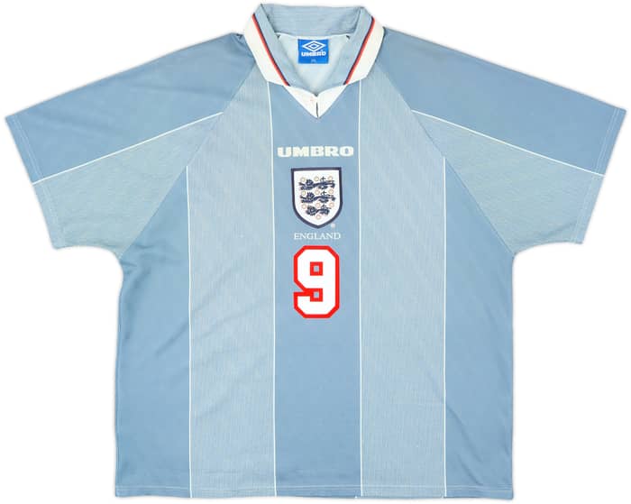 1996-97 England Away Shirt Shearer #9 - 9/10 - (XXL)