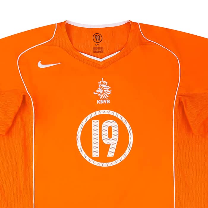 2004-06 Netherlands Home Shirt Robben #19