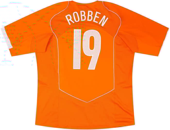 2004-06 Netherlands Home Shirt Robben #19 - 6/10 - (S)