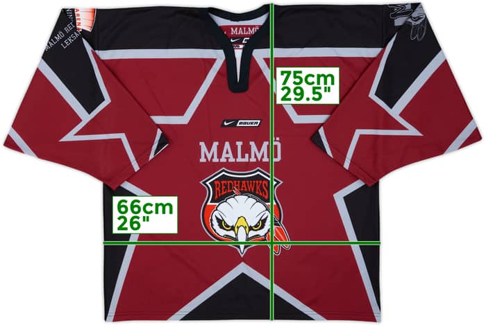 2008 Malmo Redhawks Nike Bauer Special Edition Jersey - 9/10 - (L)