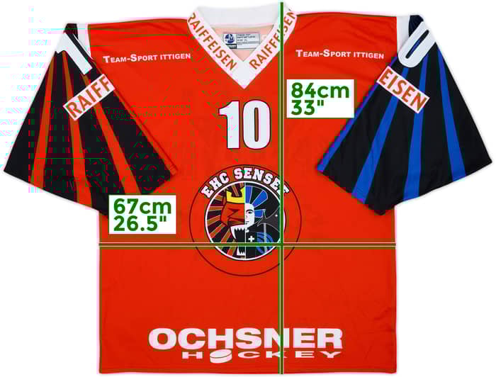 2000-02 EHC Sensee #10 Ochsner Hockey Home Jersey - 7/10 - (XL)